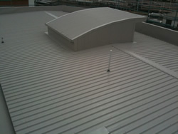 Industrial metal wall cladding on a WA building
